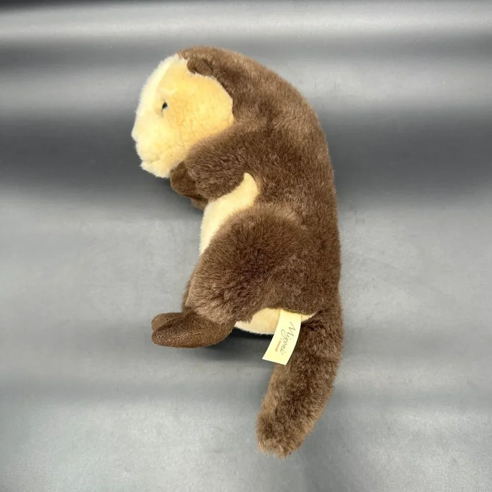 Brown Sea Otter Stuffed Animal Plush Miyoni by Aurora Lovey Toy 2023 Bean Bottom - Picture 4 of 10